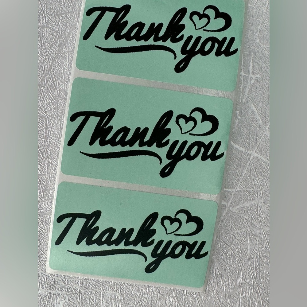 Thank You Stickers for Small Business | 100 Self-Adhesive label sticker - Picture 3 of 12